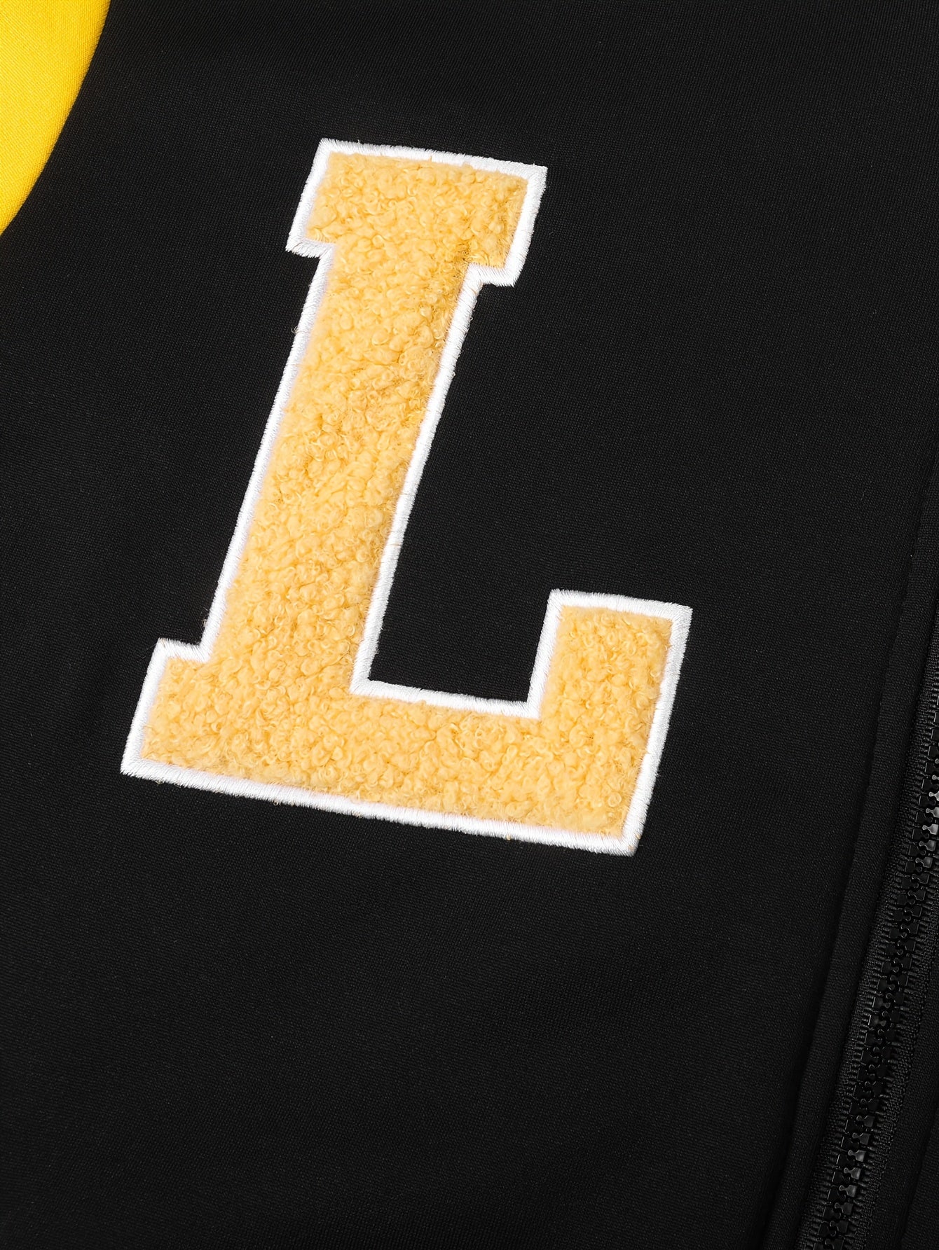 Men'S Cozy Fleece-Lined Hooded Jacket with "LA" Lettering - & Yellow Color Block, Zip-Up Casual Outerwear, Long Sleeves, Pockets, Perfect for Fall & Winter, Casual Winter Wear | Hooded Jacket | Zippered Jacket