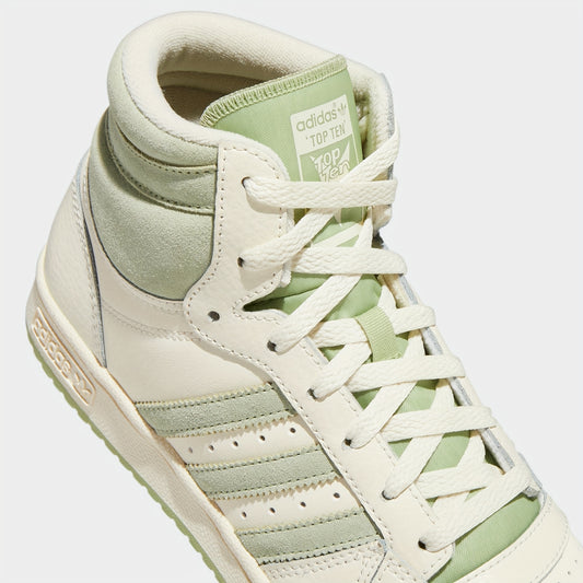 Adidas Women's Clover High-Top Sneakers - Casual Striped Lace-Up Shoes with Synthetic Cover Upper, Breathable Fabric Lining  Durable Rubber Sole for All-Season Wear (GX0815), Comfortable Footwear, Laceup Closure, Everyday Fo