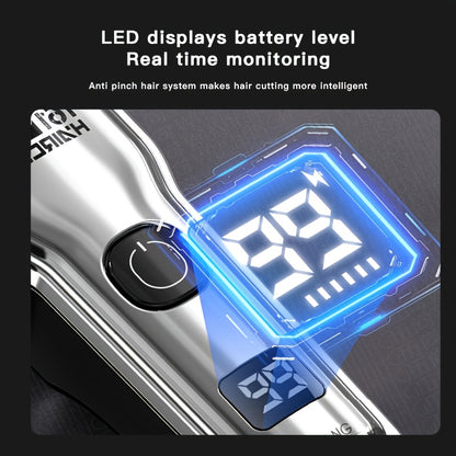 1 անլար մազ կտրող և մորուքի կտրող մեքենա տղամարդկանց համար LCD էկրանով, պրոֆեսիոնալ USB լիցքավորվող խնամքի հավաքածու - դիմացկուն և փոխադրելի հայրերի օրվա/ծննդյան օրվա կամ տոնական նվերների համար