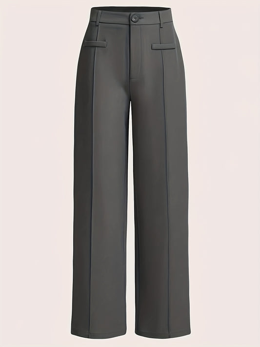 European And American Women'S High-Waisted Straight Wide-Leg Casual Long Pants for Spring, Autumn, And Winter.