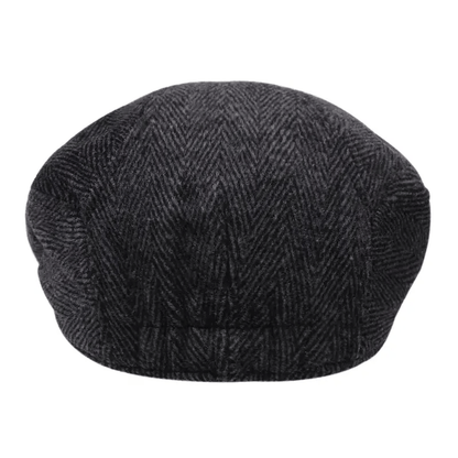 Men'S Knit Fabric Flat Cap - Textile Material ≥80%, Herringbone Pattern, Hand Wash/Dry Clean, Leisure Sun Hat, Mixed Color (1-Pack)