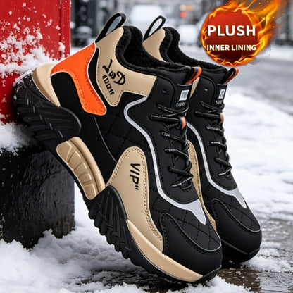 Men's Winter Chukka Boots Fleece Lined Outdoor Hiking Shoes