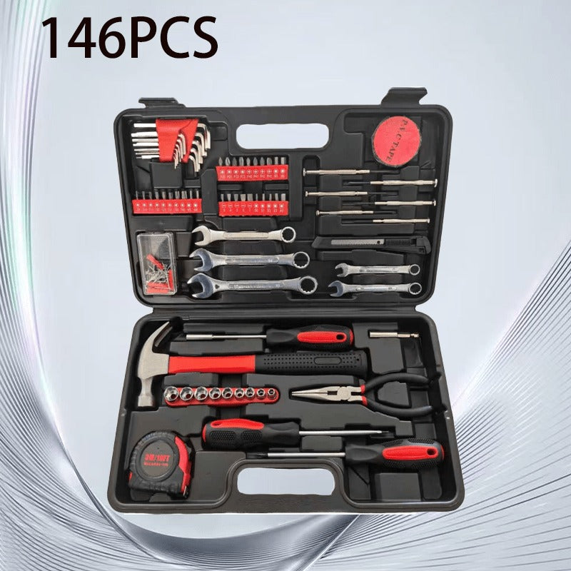 Home and Auto Repair Dual-Purpose Tool Set! No Need to Worry About Home Auto Repairs—this Versatile Set Handles Both Household and Automotive Maintenance. It Includes a Rich Assortment of Automotive Mechanical Tools, Making
