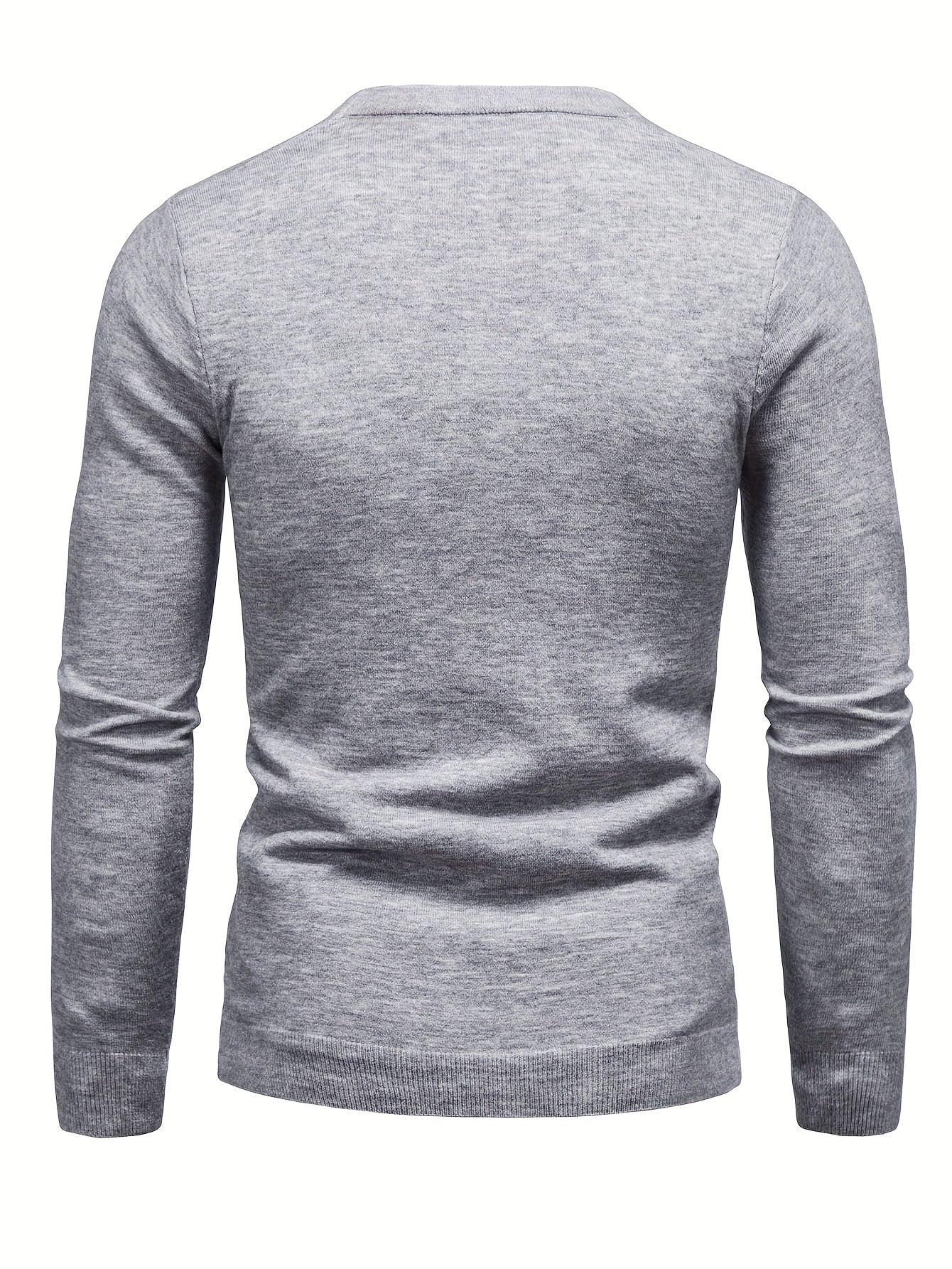2023 New Cross-border Autumn and Winter Men's Round Neck Random Print Round Neck Knitted Sweater