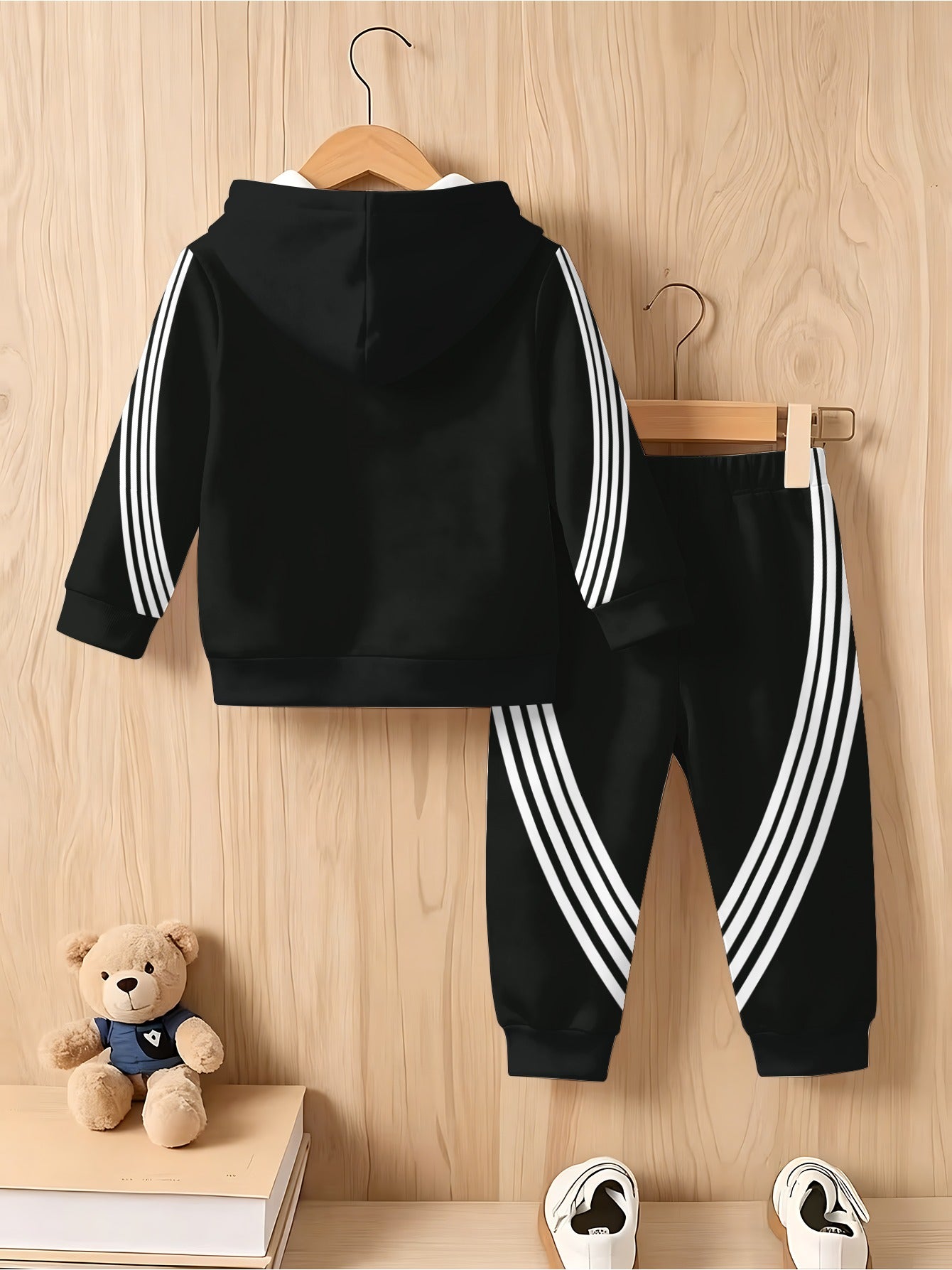 Boys Hoodie Set Casual Lightweight Soft Polyester for Spring/Fall