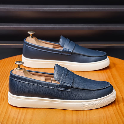 Men's Casual Slip-On Loafers with Non-Slip PVC Sole