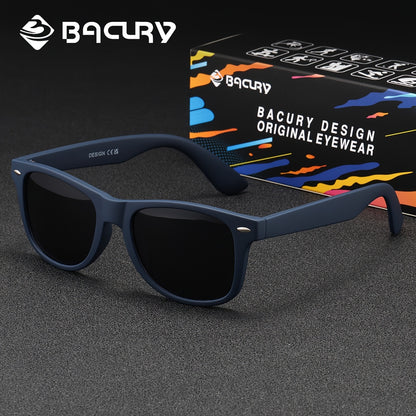 BACURY Polarized TAC Lens PC Frame Casual Unisex Sunglasses