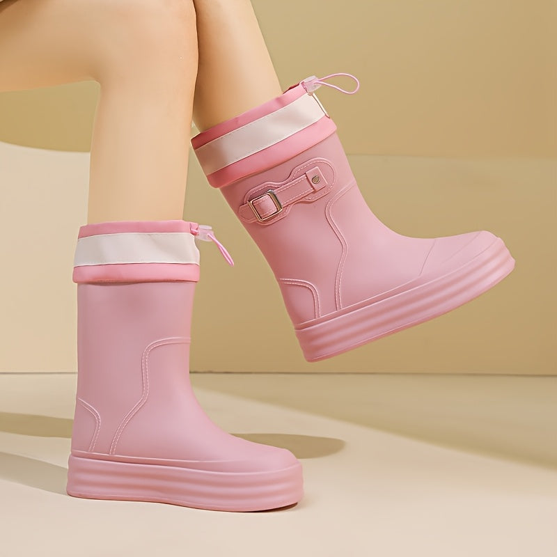 Casual Waterproof Short Rain Boots for All-Season Wear