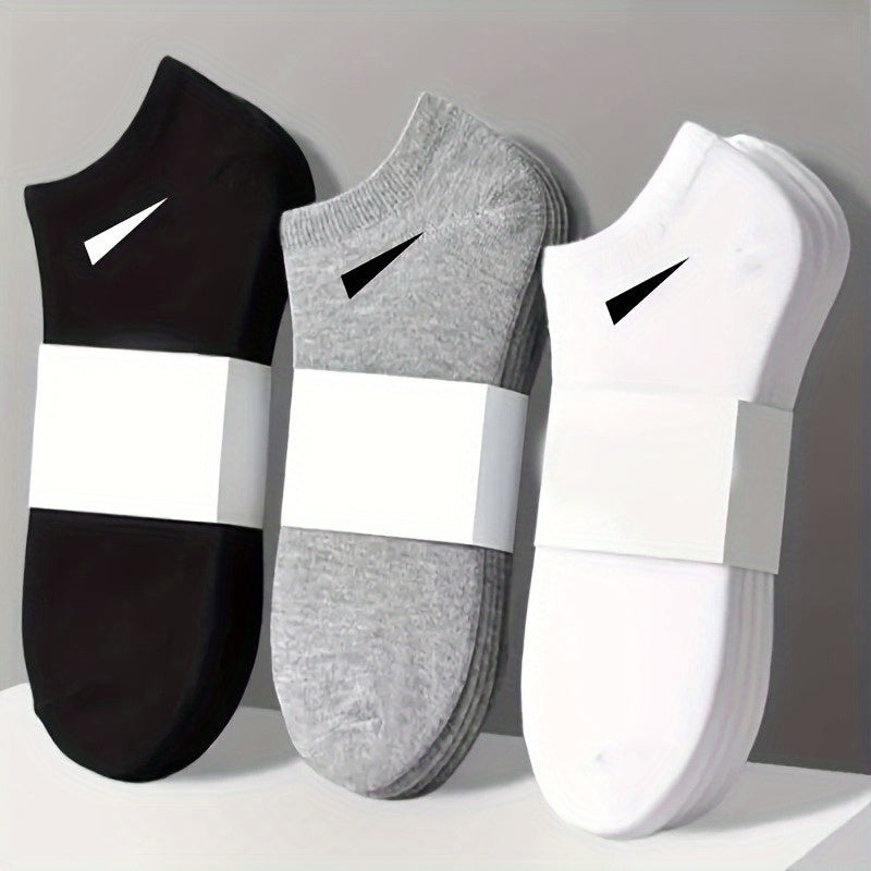 6pcs/3pairs Men's Heavy-Duty Thickened Arch Support Socks - No-Show Low-Cut Suitable for Casual & Formal Wear, Fitness, Travel - Black/White/Gray Sole & Toe, Hand Wash Only - Unisex Basic Short Sock Gift Set for Daily Use, Du - ayq