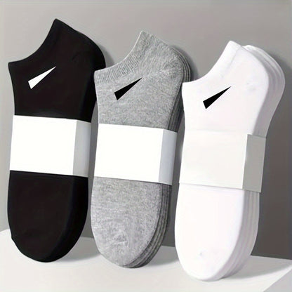 6pcs/3pairs Men's Heavy-Duty Thickened Arch Support Socks - No-Show Low-Cut Suitable for Casual & Formal Wear, Fitness, Travel - Black/White/Gray Sole & Toe, Hand Wash Only - Unisex Basic Short Sock Gift Set for Daily Use, Du - ayq