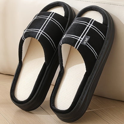 Men's Summer Indoor Casual Slip-On Fabric Slippers