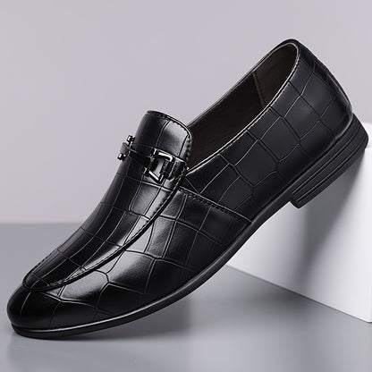 Men's Plus Size Oxford Shoes, British Style Business Casual Slip-Ons