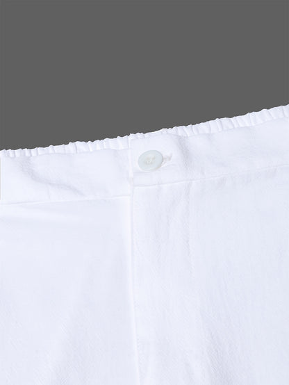 Men's Casual Linen Trousers for Spring and Fall, Straight Fit