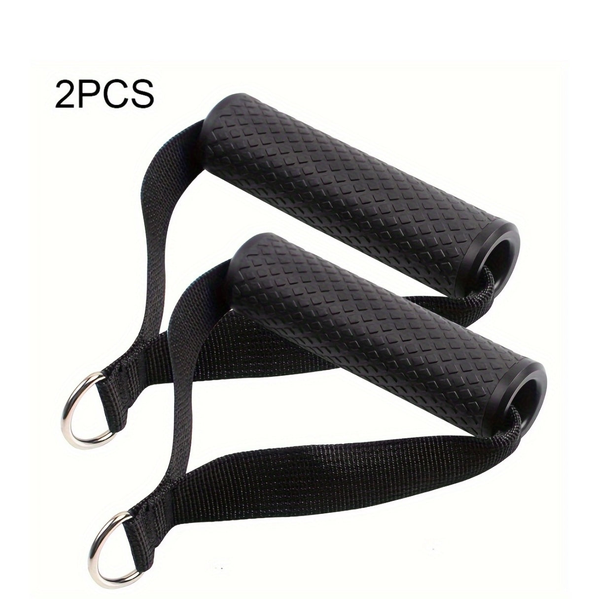 2pcs Gym Resistance Band Handles with Anti-Slip Grip
