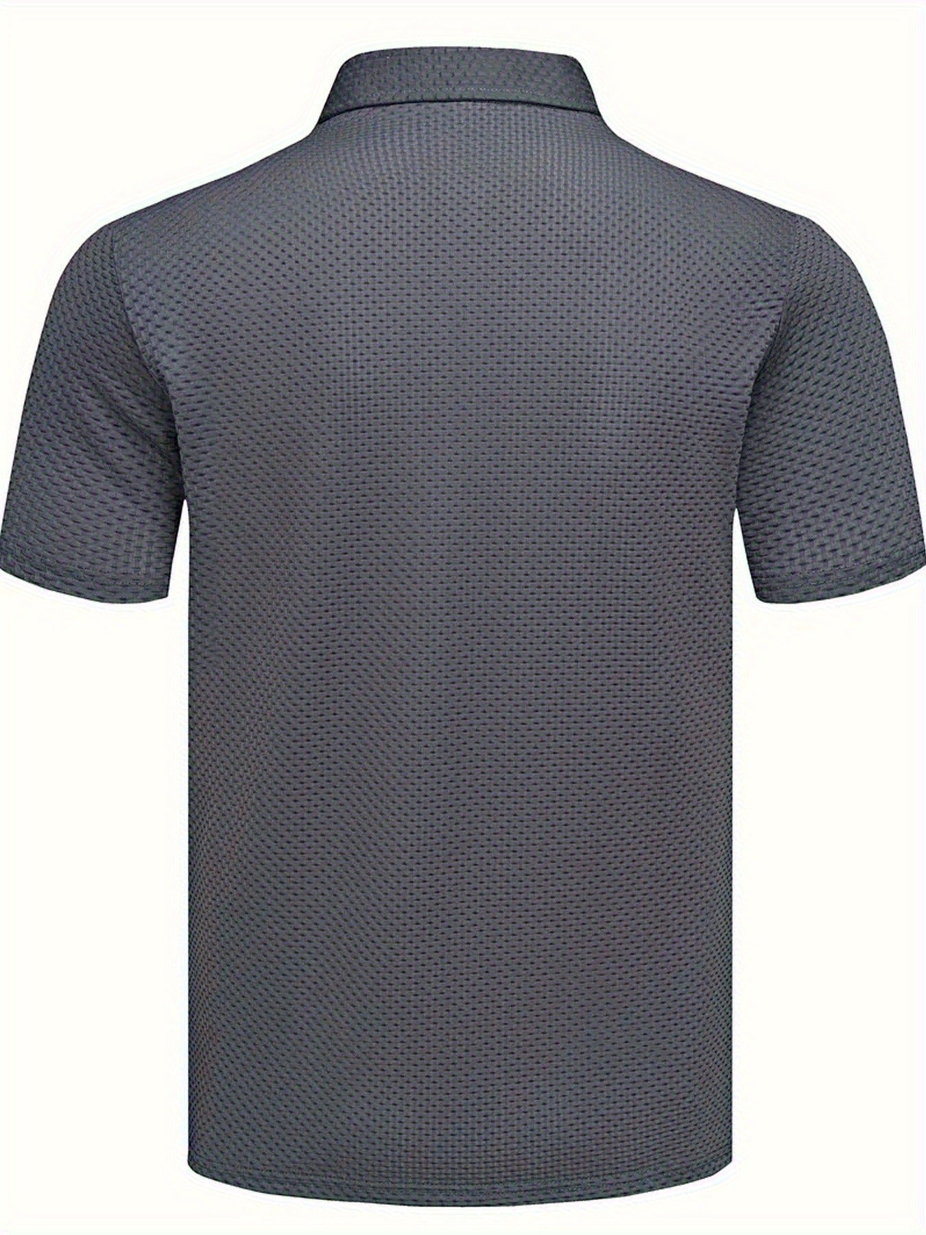 FS1128 Style Men'S Jacquard Polo Shirt with Unique Print Patterns, Casual Short Sleeves, Summer Fashion, Breathable Embossed Top, a Perfect Gift - ayq