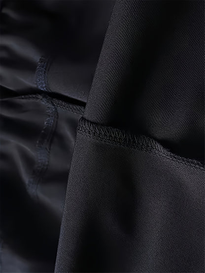 Stylish Men'S Graphic Print Shorts - Elastic Waist, Zipper Pockets, Breathable Fabric, Active Fit, Summer Essentials, Comfortable Drawstring Design