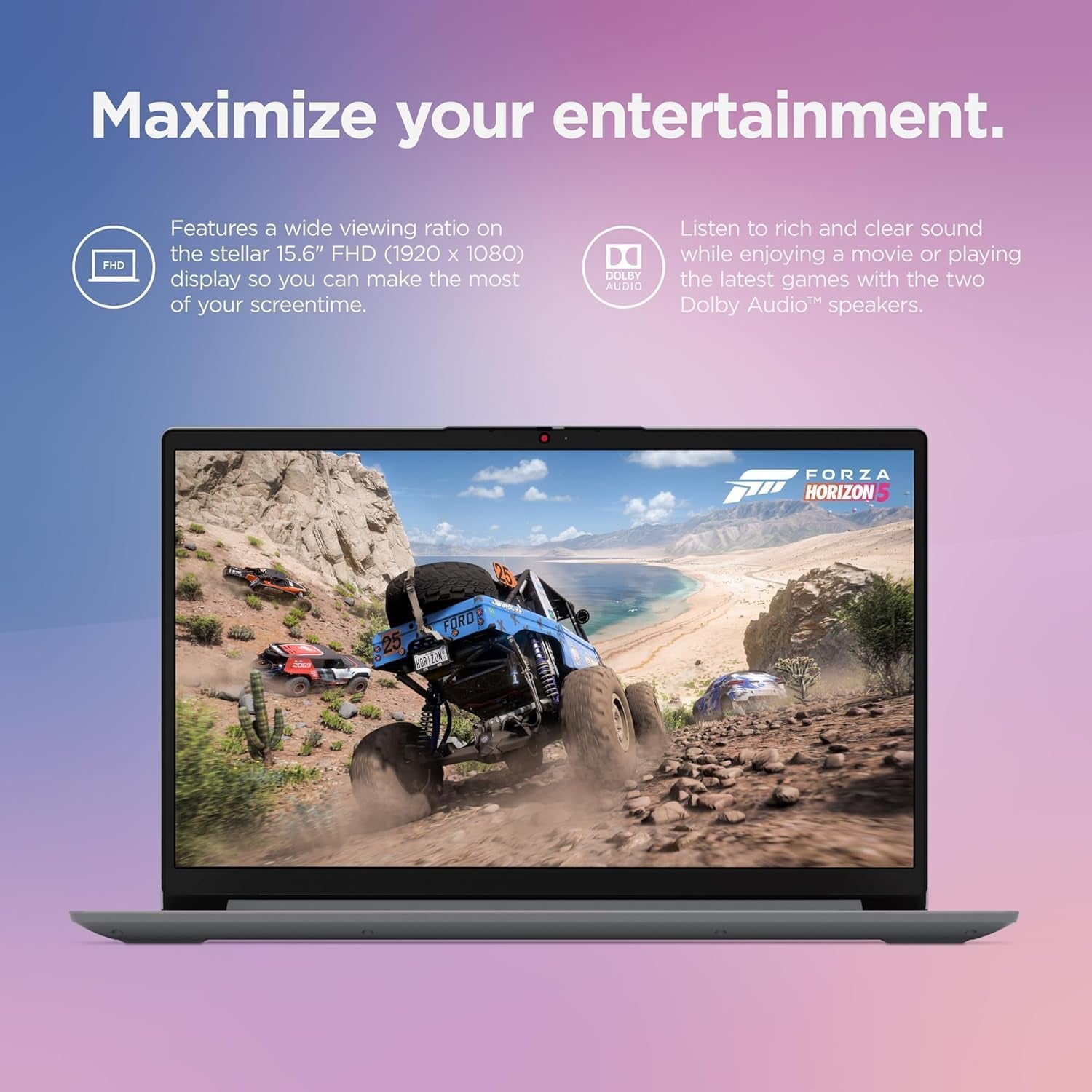 Lenovo Ideapad 1 Student Laptop, Intel Dual Core Processor, 20GB RAM, 1TB SSD + 128GB Emmc, 15.6" FHD Display, 1 Year Office 365, Windows 11 Home, Wi-Fi 6, Webcam, Bluetooth, SD Card Reader, Grey