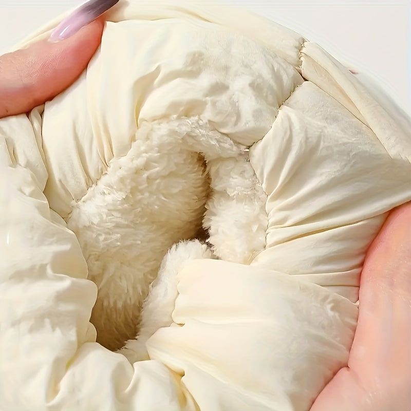 Տղամարդկանց և կանանց ձմեռային կոշիկներ՝ փափուկ աստառով, փափուկ գործվածքից պատրաստված վերին մասով և EVA ներբանով, կլոր քթով կարճ կոշիկներ՝ ներսի/դրսի համար, ունիսեքս առօրյա կոշիկներ՝ սև/մոխրագույն/մուգ կապույտ գույներով - All-Season Com