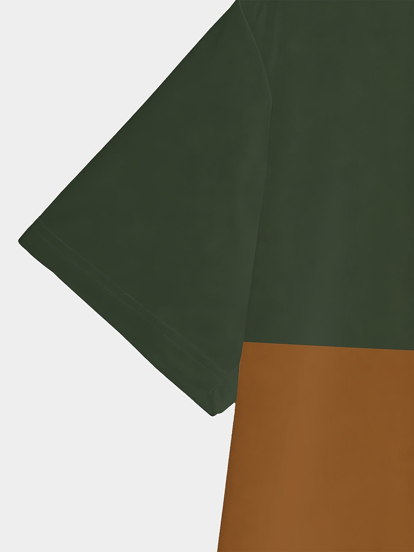 Men'S Novelty T-Shirt - Olive Green to Beige Ombre Gradient, Regular Fit Casual Everyday Shirt for Office  Outings - Modern Minimalist Men'S Fashion Tee, Versatile Clothing, Sleek Design, Comfortable Material, Stylish Top, Y