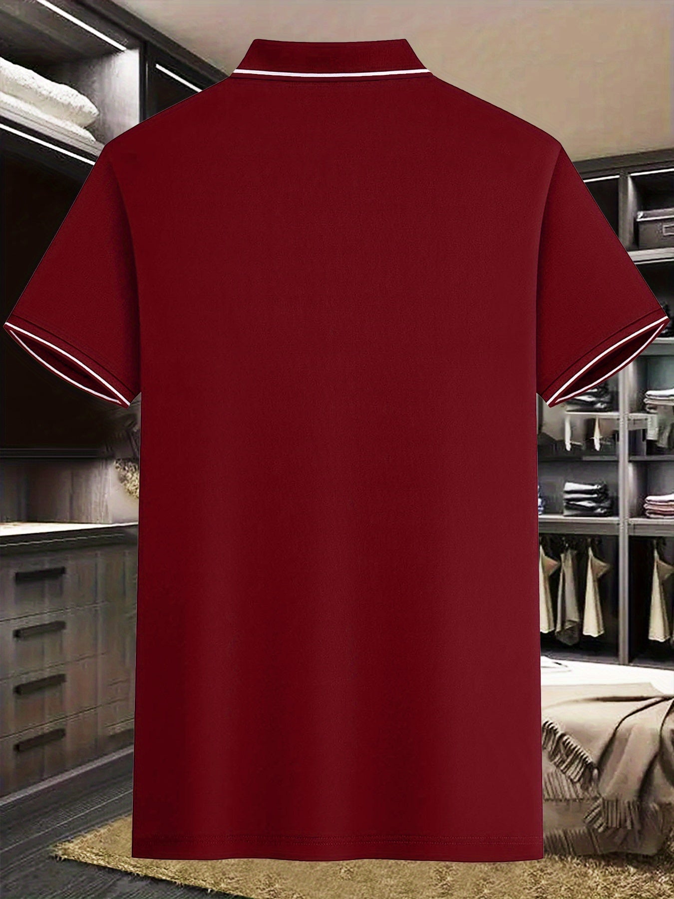 Men's Fashion Collared Shirt Calvin Print, Summer Suitable for Sports and Casual Outings - ayq