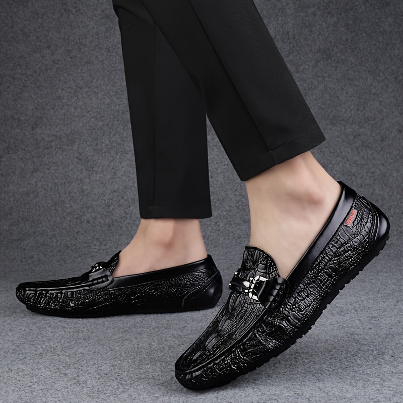 Men's Casual Penny Loafers Slip-On Leather Driving Shoes