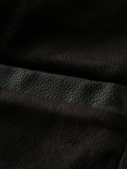 Men's Heavy-Duty Jacket - Thick Collar & Zippered Pockets, Brown/, Motorcycle-Ready Workwear Coat for Construction, Commuting - Non-Stretch Exterior & Polyester Lining - Autumn/Winter Outerwear, Casual Workwear, Embroidered D