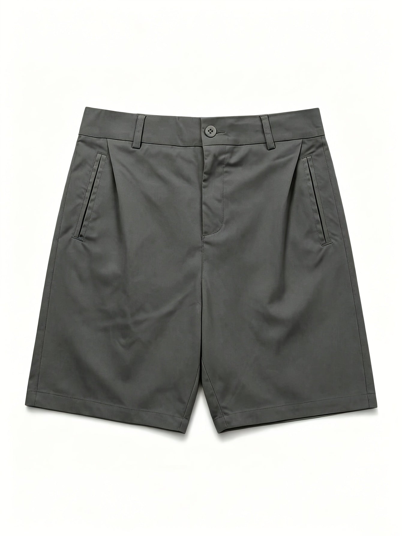 Women’s Lightweight Minimalist Suit Shorts with Pockets - Summer Casua