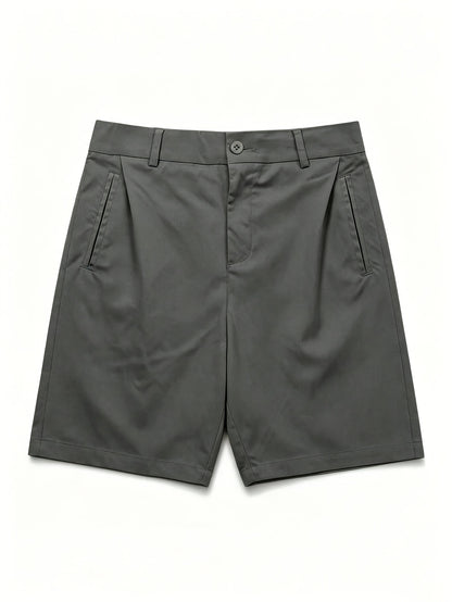 Women’s Lightweight Minimalist Suit Shorts with Pockets - Summer Casua