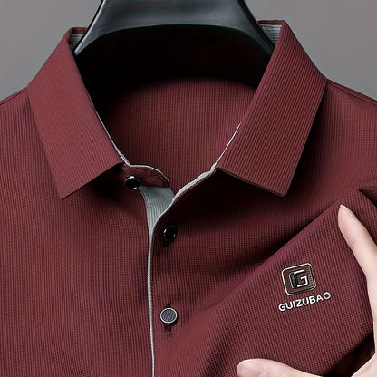 Men'S Summer Short-Sleeve Polo Shirt, Versatile T-Shirt Suitable for Everyday Wear - ayq