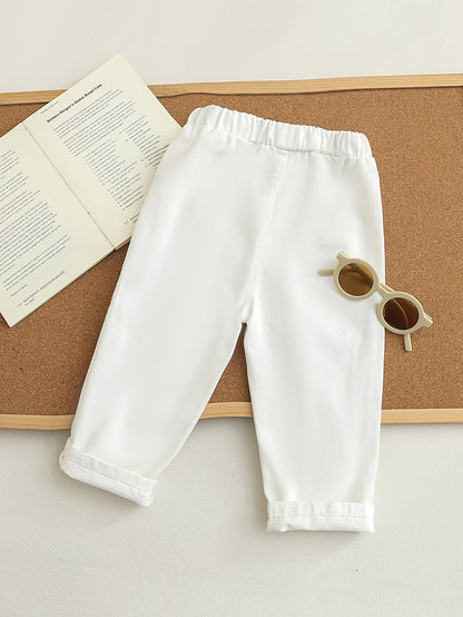 Baby Boy Casual Denim Pants Solid Color Spring Summer