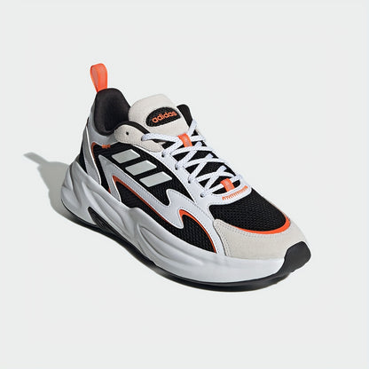 Adidas Men'S  Women'S JH7371 Running Shoes - Breathable Mesh Upper, Cushioned EVA Sole, Lightweight Low-Top Design for Gym, Training  Casual Wear - White/Black/Orange Accents, Gym Shoes, Sleek Sporty Look, Durable Rubber So