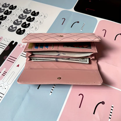 New fashion diamond metal crown Women's wallet tri-fold wallet long large-capacity mini wallet zipper Synthetic Leather wallet