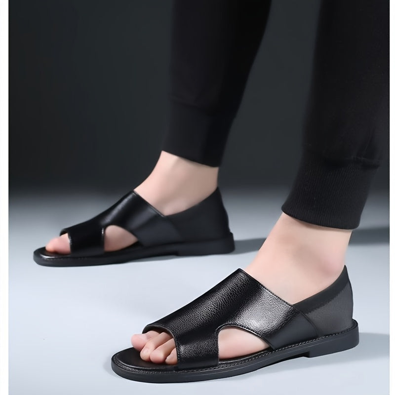 Men's All-Season Health Care Casual Slip-On Sandals Black