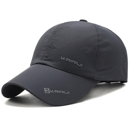 Kairui Unisex Breathable Sun Protection Baseball Cap, Lightweight Polyester 100% Fabric, Adjustable Casual Style, Alphabet Pattern, Hand Wash, Ideal for Mardi Gras & Ramadan Gifts
