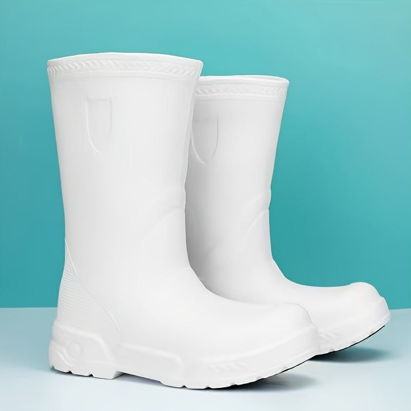 Men's Tall Lightweight Waterproof EVA Rain Boots for Outdoor