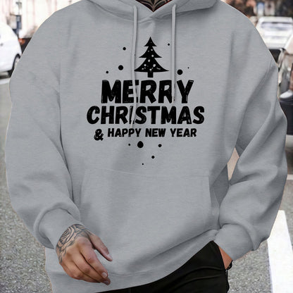 Men'S Fashion Trendy Hooded Sweatshirt | Casual Style, Regular Fit, Winter Season, Print Pattern, Slight Stretch Fabric