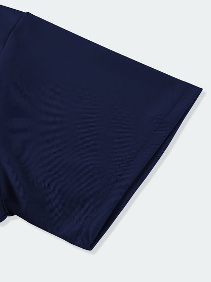 3pcs Men's Fashion Business Short-Sleeve Shirts, Collar Design, Simple and Elegant, Enhances Silhouette and Leg Length, Lightweight and Comfortable Knitted Polyester Fabric, Breathable and Skin-Friendly, Packaged in Bags (No - ayq