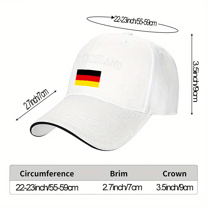 Adjustable German Flag Baseball Cap Lightweight for Men & Women