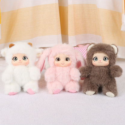 AURAESIN Plush Toys - Super Soft Huggable Bunny Bear Sheep Dolls, // Cuddly Stuffed Animals Suitable for Bedside & Desk Decor, Christmas Gifts for & s