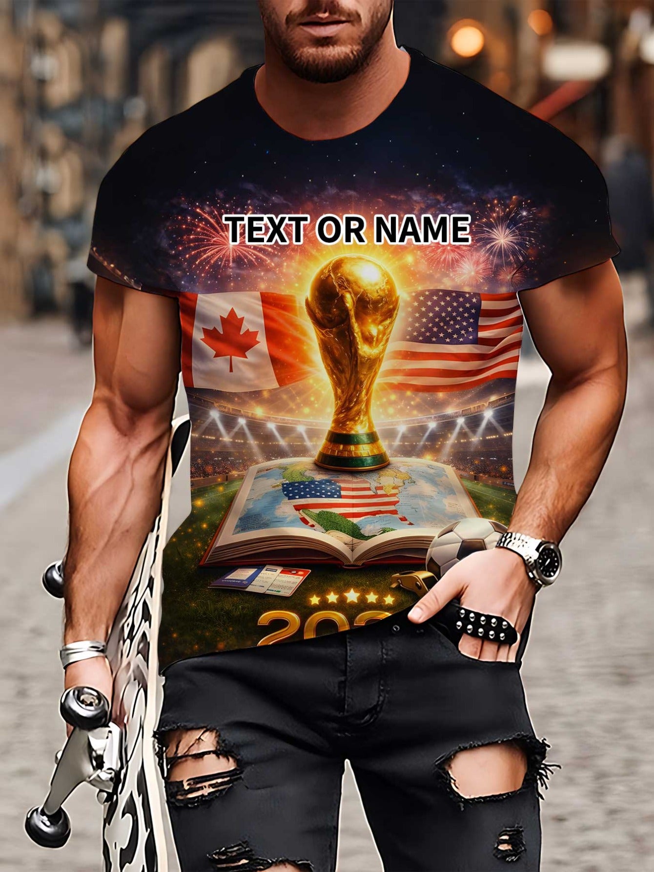 2026 FIFA World Cup Men's and Women's Casual Short Sleeve T-Shirt