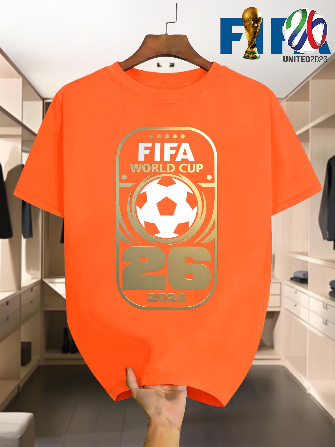 FIFA 2026 World Cup Men's Casual Crew Neck T-Shirt