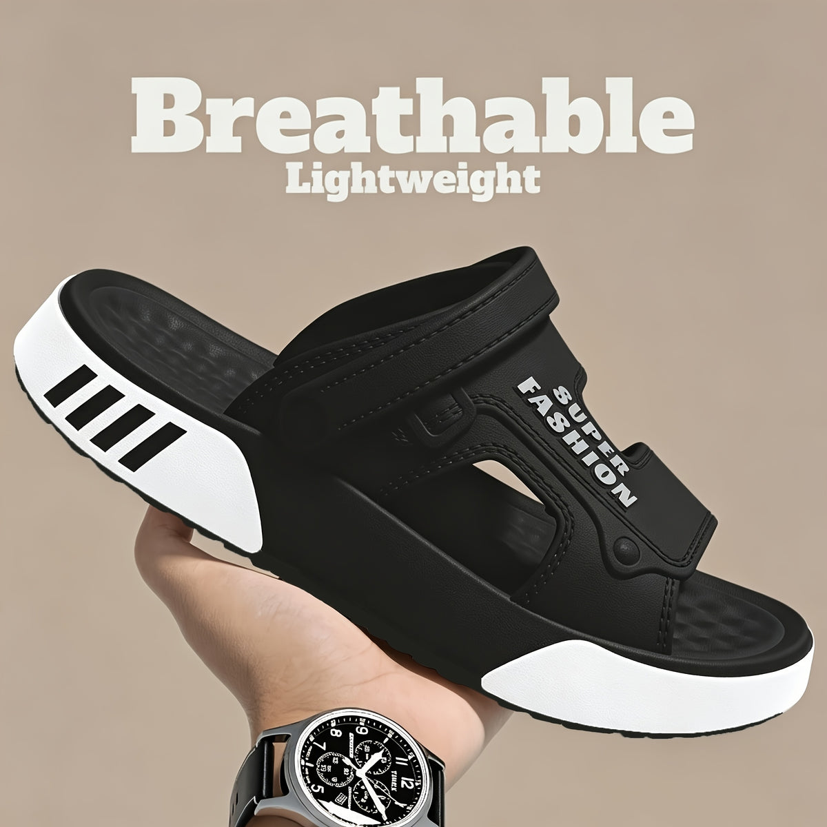 Men's Lightweight Sport Sandals with Cushioned EVA Footbed