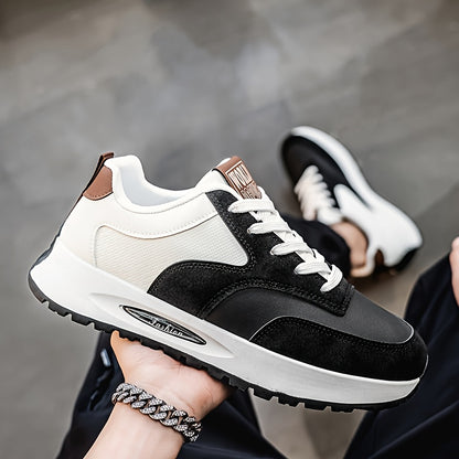 [sneakers] Men'S Running Shoes - Breathable, Non-Slip Casual Skate Shoes with Lace-Up Design, Comfortable And Durable