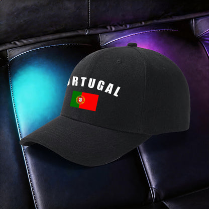 Adjustable Lightweight Baseball Cap with Portuguese Print