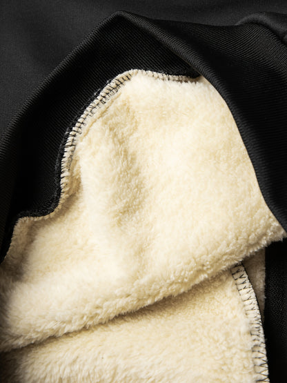 2pcs Boys' Fashion Fleece-Lined Thickened Jacket + Pants Set, Stylish Zip-Up Hoodie and Casual Sportswear Outfit for Autumn/Winter, Perfect Gift, Perfect for Outdoor, Autumn/winter Coat For Boy, Sportswear Suit For Boy, Boy C