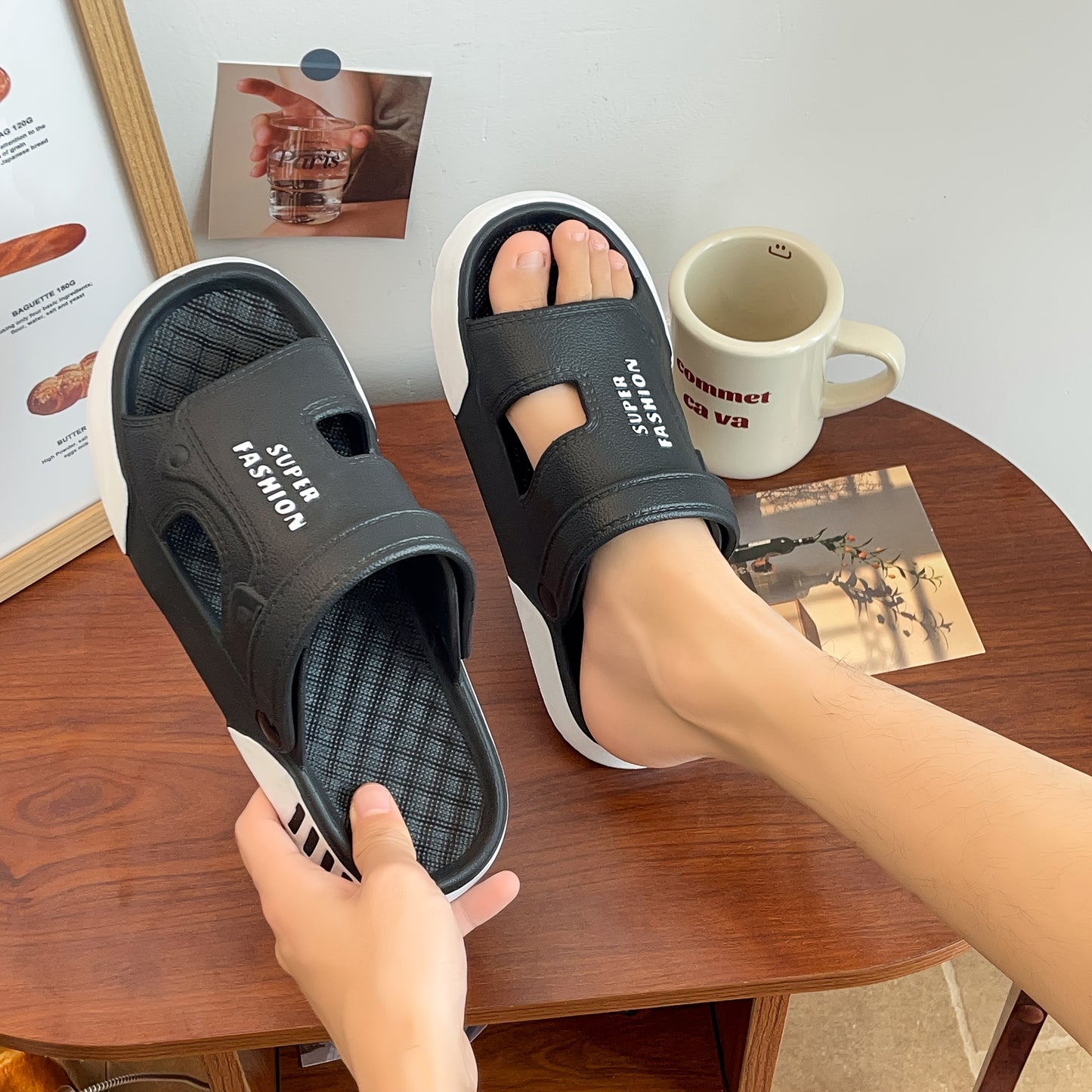 Minimalist EVA Slip-On Sandals for Men and Women, All-Season Comfort