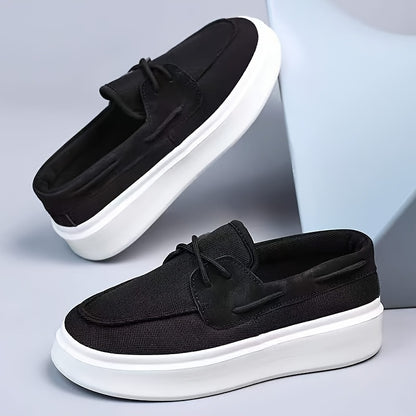 Unisex Breathable Low-Top Height-Increasing Casual Sneakers