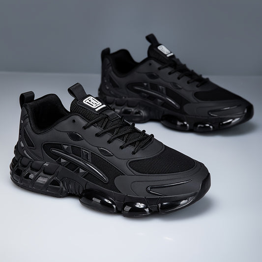 Men'S Casual Sports Shoes | Breathable Low-Top Running Shoes, All-Season, Comfortable, Faux and Fabric Upper, EVA Sole, Lace Closure, Round Toe - ayq