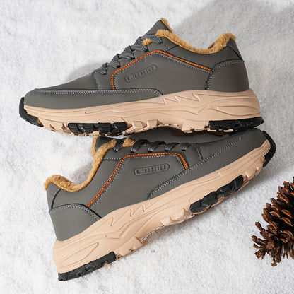 Men's All-Season Hiking Boots with  Upper & Cushioned Sole - Low-Top Outdoor Trekking, Climbing & Camping, All-Terrain Traction, Breathable Fabric, Lace-Up Ankle for Hiking, Gym, and Casual Wear (Model 9019)