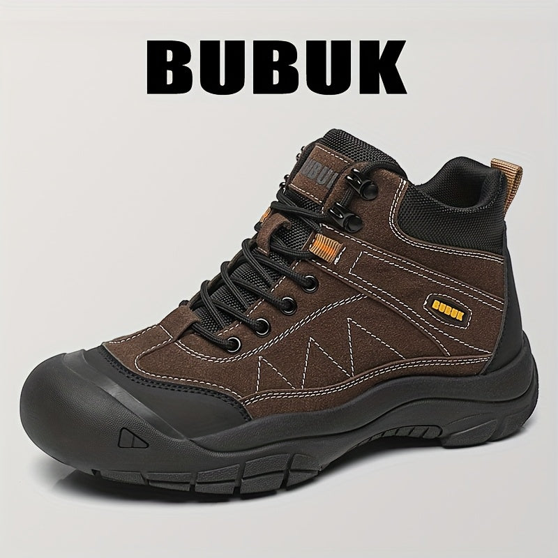 Men's Versatile Mid-Top Lace-Up Casual Outdoor Boots